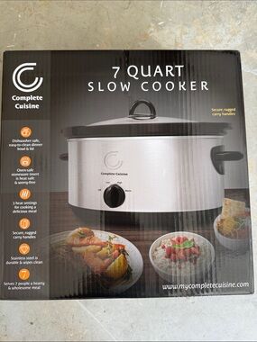 7-Quart Stainless Steel Slow Cooker - Silver